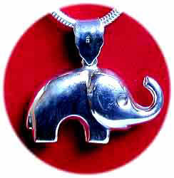 Silber Anhänger Elefant
