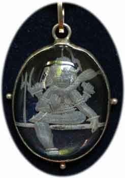Shiva Amulett Bergkristall