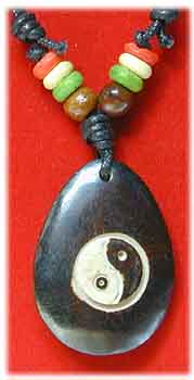 Yakbone Amulett mit Yin-Yang